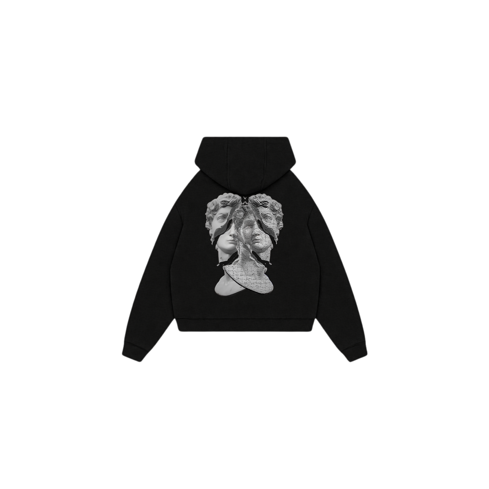 Black Shattered Identity Zip Up