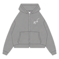Grey Shattered Identity Zip Up