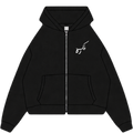 Black Shattered Identity Zip Up