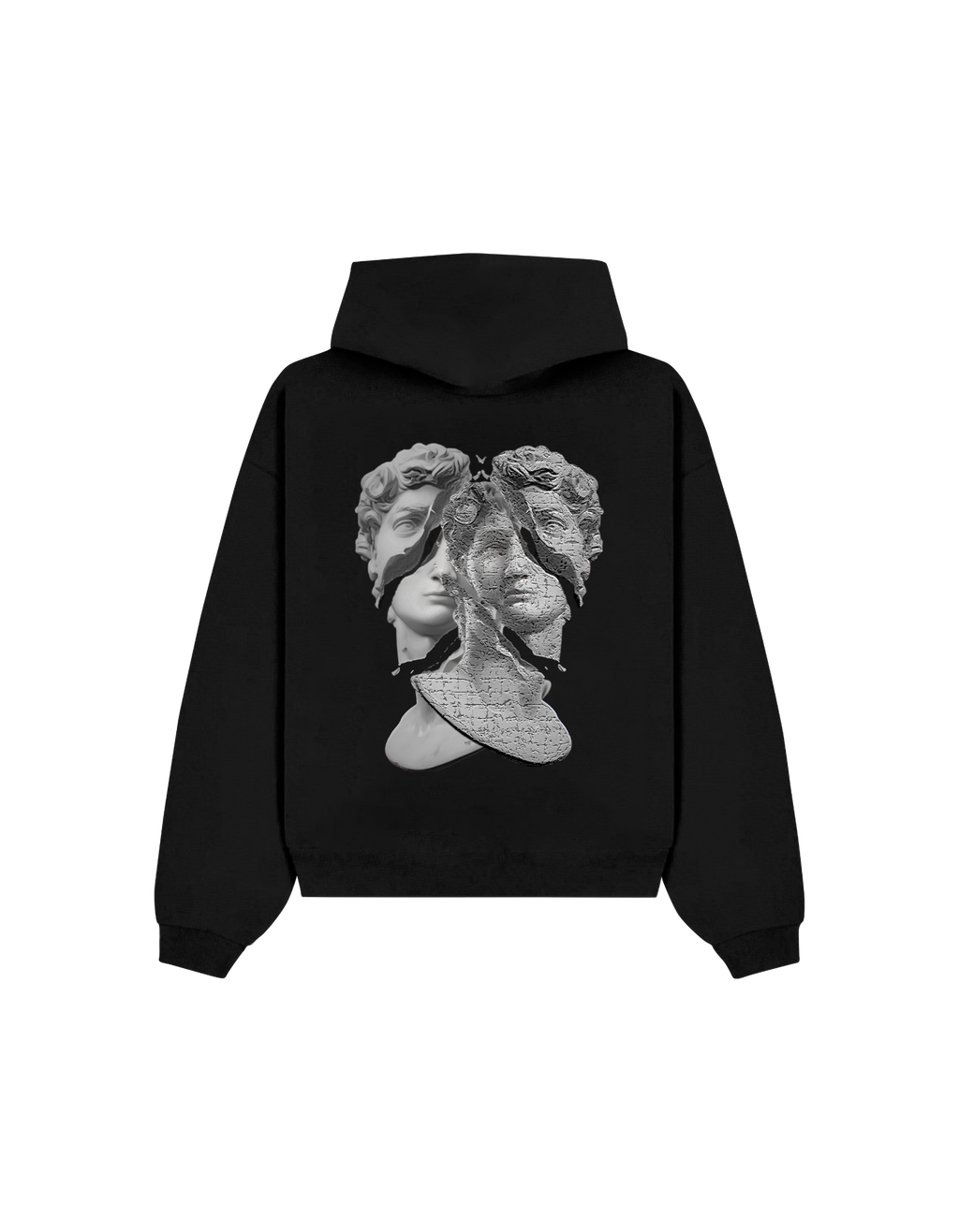 Black Shattered Identity Hoodie