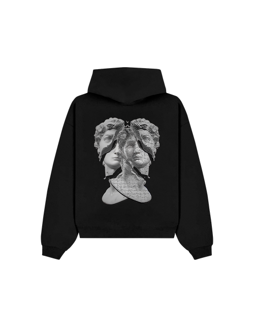 Black Shattered Identity Hoodie