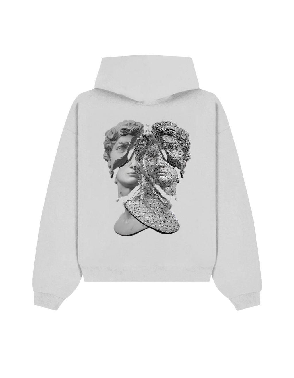 Grey Shattered Identity Hoodie