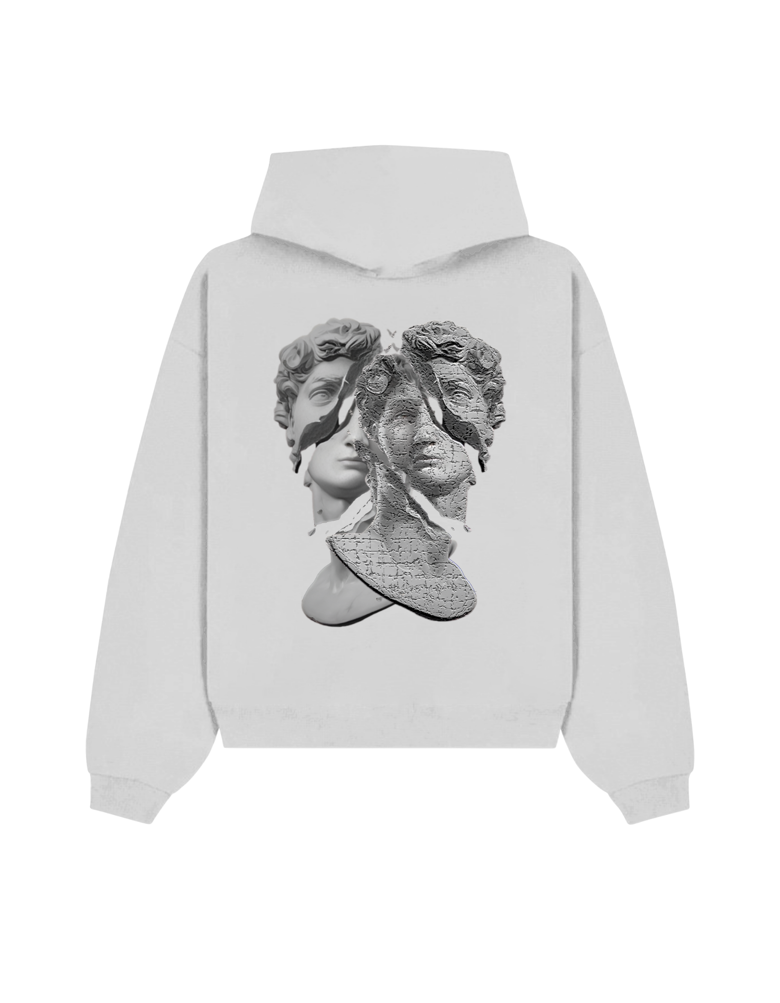 Grey Shattered Identity Hoodie